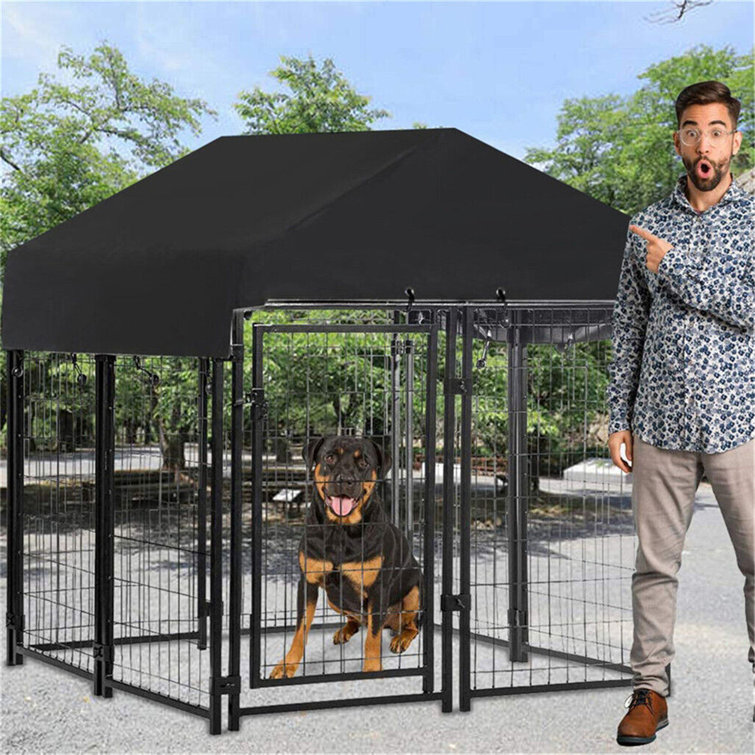 Dog kennel roof discount cover